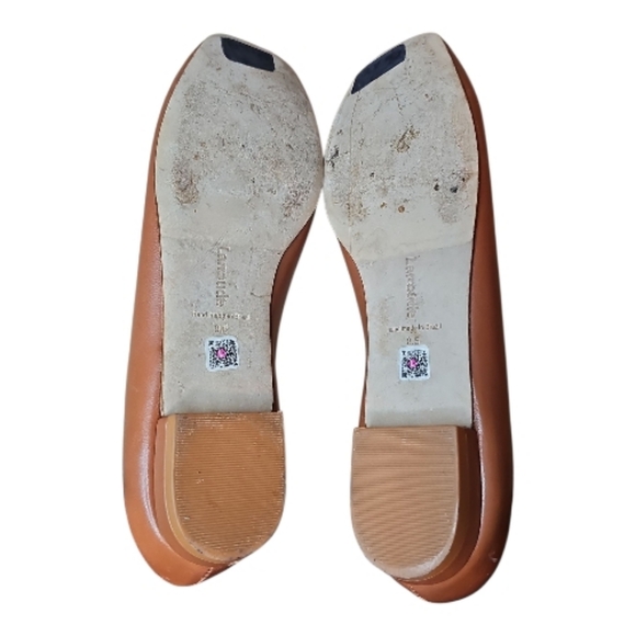 Larroude Maria Flat Caramel Leather Size 8.5 - Picture 7 of 14